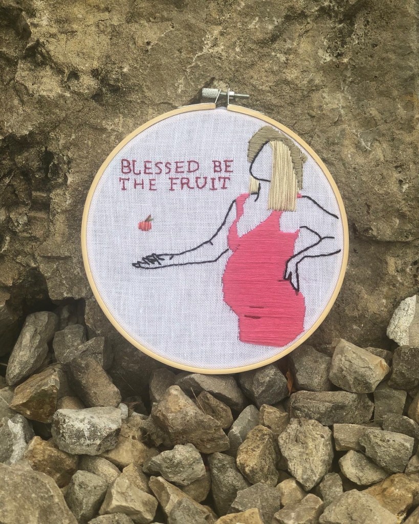 Blessed Be the Fruit - Custom Hoop