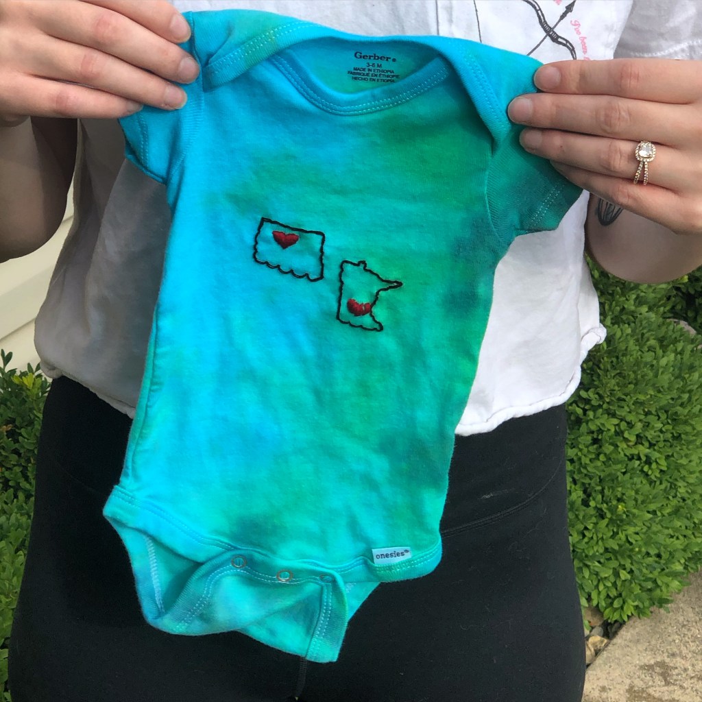 Tye-dye Baby Onesie