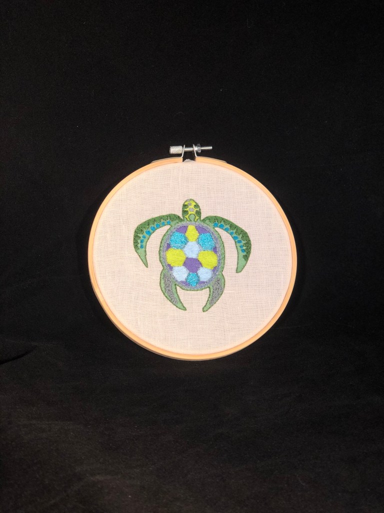 Sea Turtle - Custom Hoop