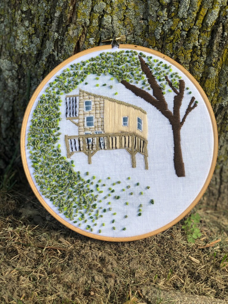 Family Cabin - Custom Hoop